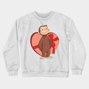 Curious George Valentine's Crewneck Sweatshirt